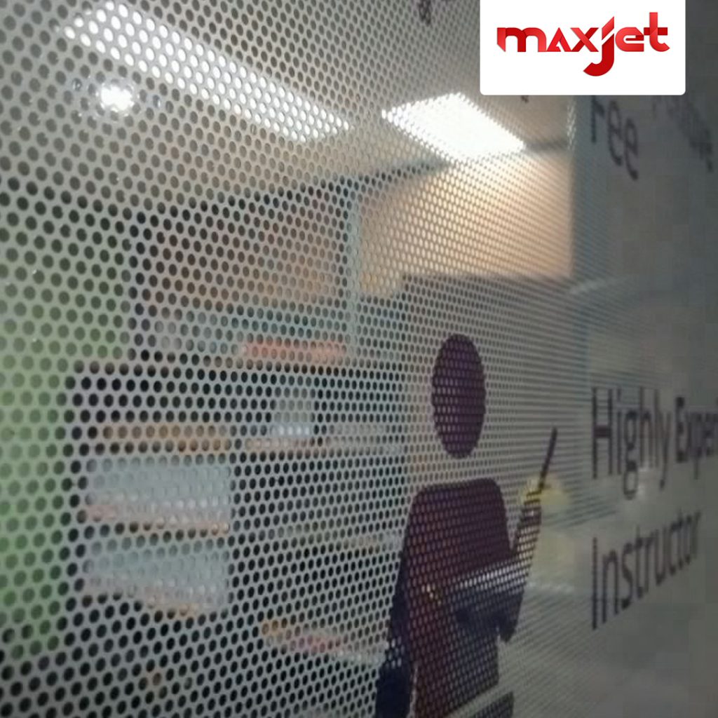Maxjet Perforated Two-Way Vision Sticker - SticTac | Digital Printing ...