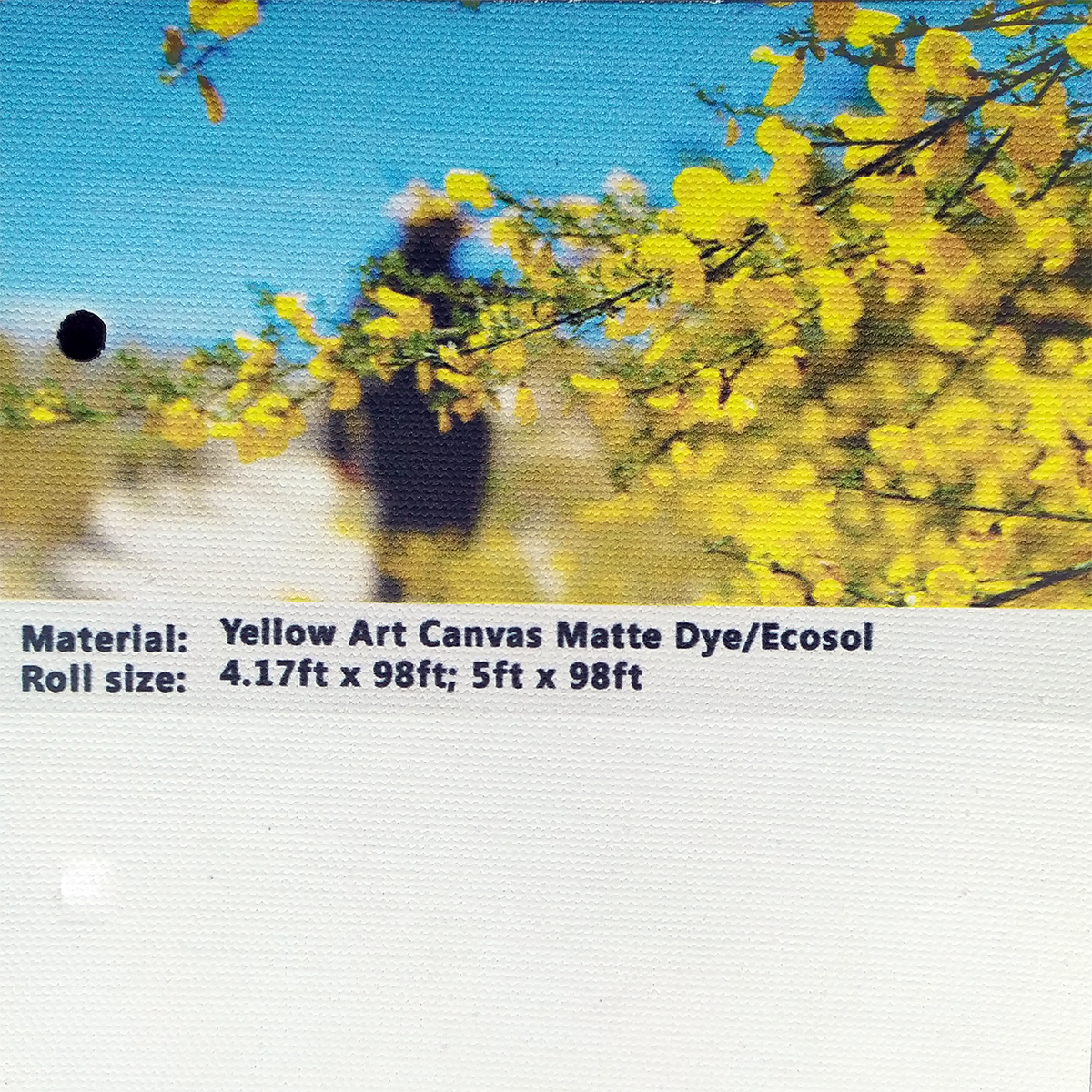 Yellow Art Canvas Matte Dye Ecosol