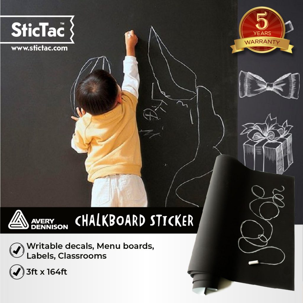 Avery Dennison Chalkboard Sticker - SticTac | Digital Printing Media ...